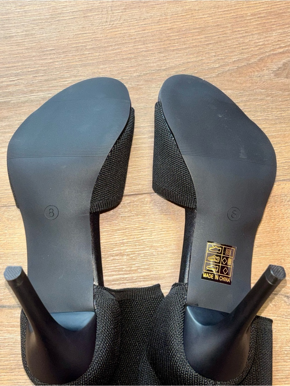 Sicare ladies black stiletto peep toe heels NWT (Size 8) - Picture 10 of 11